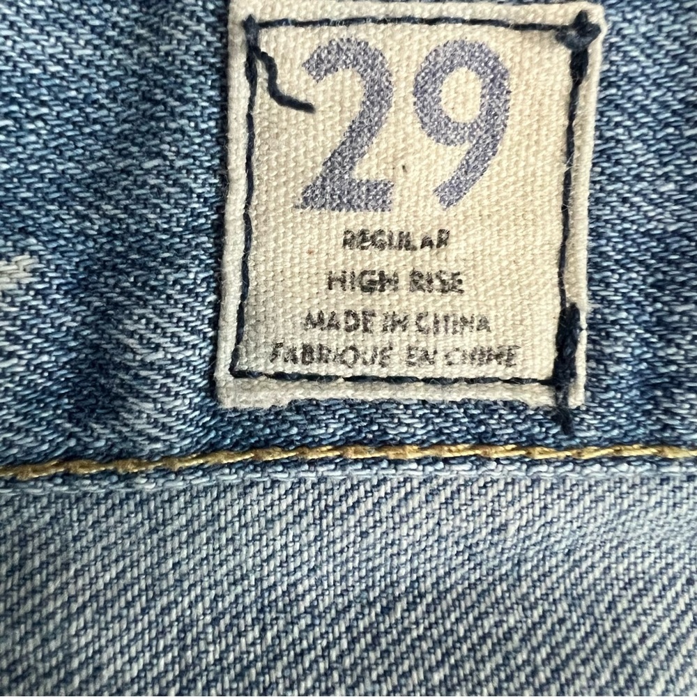 Free People We The Free Blossom Rigid Distressed Jean Size 29 - Picture 6 of 9